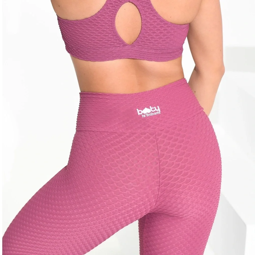 Booty By Brabants Croco Burnt Rose Leggings - Picture 2 of 7